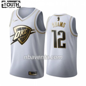 Camiseta Niños Oklahoma City Thunder Steven Adams 12 2019-20 Nike Blanco Golden Edition Swingman
